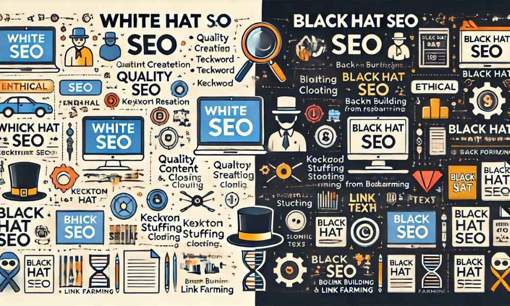 What Is The Difference Between White Hat And Black Hat Seo